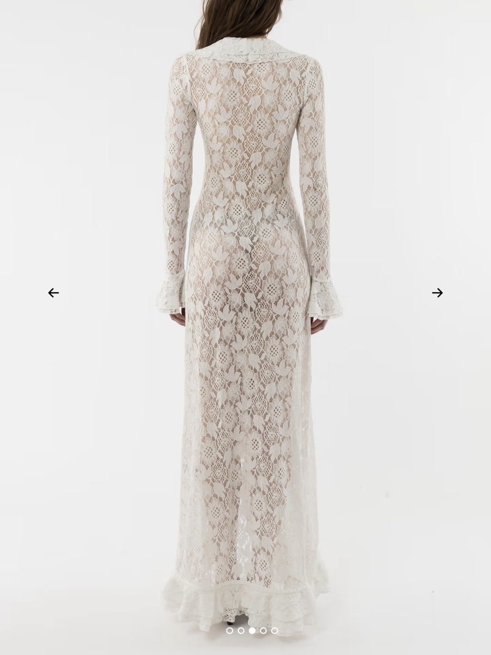 LACE FRILL DRESS - Picture 2 of 3